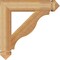 Ekena Millwork Funston Arts & Crafts Rough Sawn Bracket, Western Red Cedar, 4"W x 22"D x 22"H BKT04X22X22FST03RWR - alternate 4